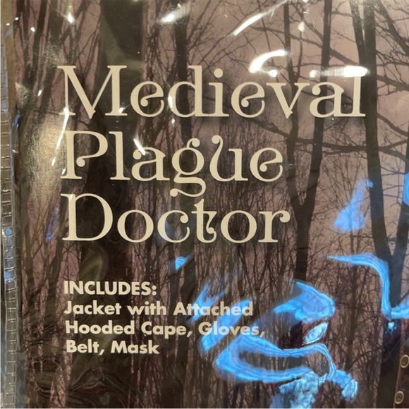 Medieval Plague Doctor Halloween Costume Adult Small-Medium - Picture 12 of 16